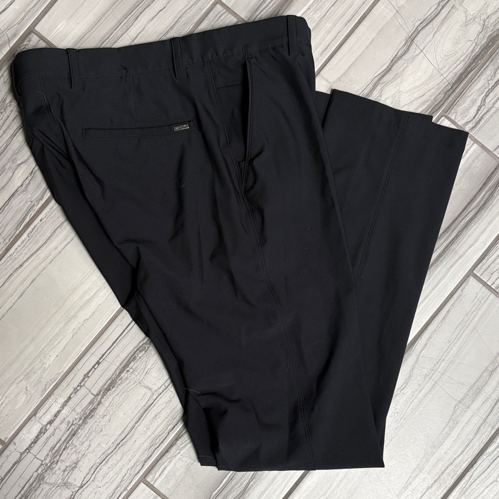 Greg Norman flat front 2 pocket Men's Black Dress Pants Black 30x32